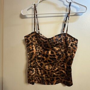 PrettyLittleThing Animal Print Cami Top
